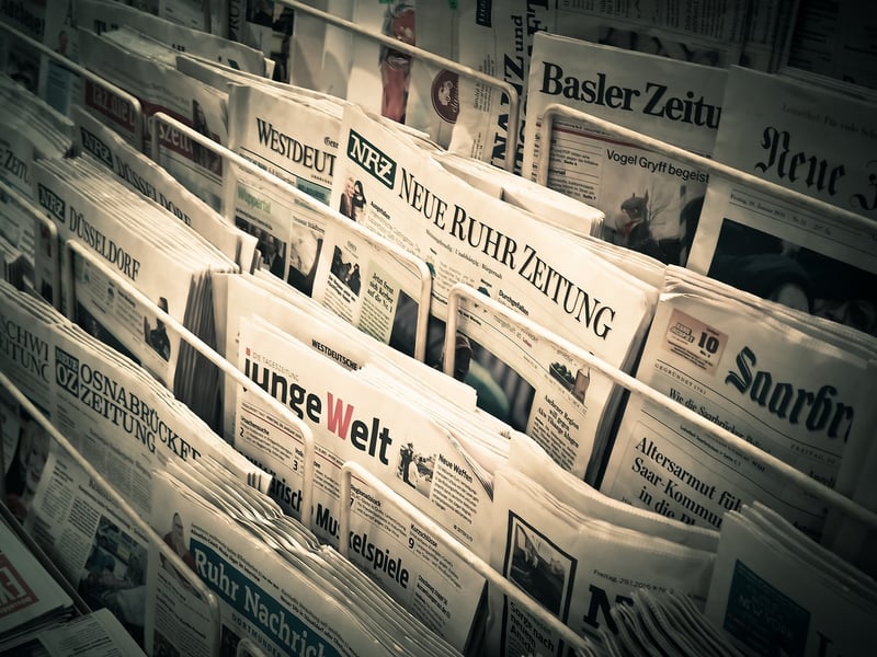 Newspaper Art Installations